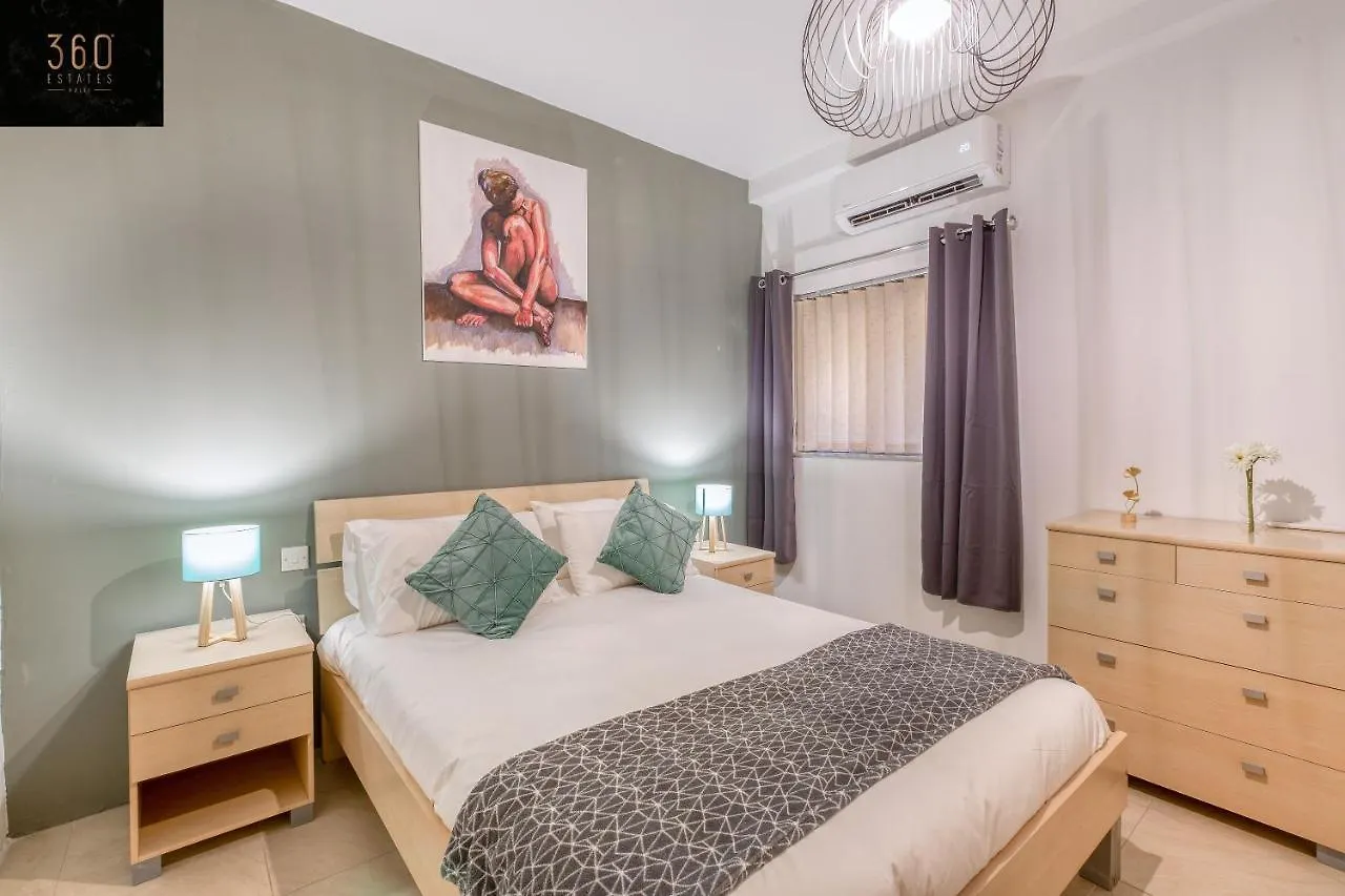 Wonderful, Designer 2Br Home With Large Sofa & Tv By 360 Estates Saint Julian's Apartment